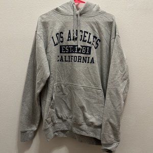 Los Angeles California Grey Hoodie Size XL